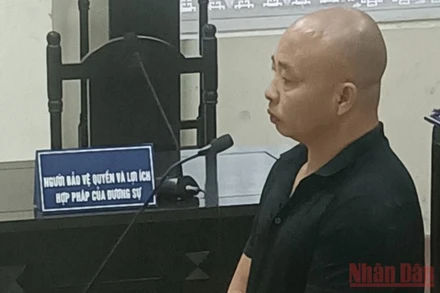 Đối tượng Nguyễn Xuân Đường (tức Đường “Nhuệ”) tại phiên xét xử phúc thẩm.