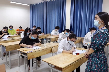 Thí sinh dự thi tốt nghiệp THPT 2021.