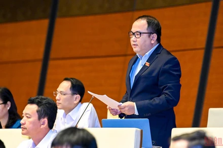 Đại biểu Phạm Trọng Nghĩa, đoàn đại biểu Quốc hội tỉnh Lạng Sơn. Ảnh: Linh Nguyên