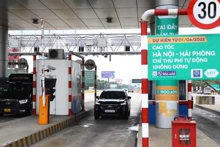 “Chốt” mốc 1-6, thí điểm triển khai ETC trên cao tốc Hà Nội-Hải Phòng.