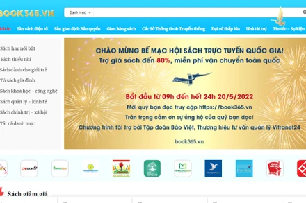 Chương trình giảm giá khuyến đọc trên Sàn sách Quốc gia trong ngày cuối cùng của Hội sách trực tuyến quốc gia.