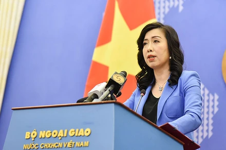 Người phát ngôn Bộ Ngoại giao Lê Thị Thu Hằng. (Ảnh: Bộ Ngoại giao)