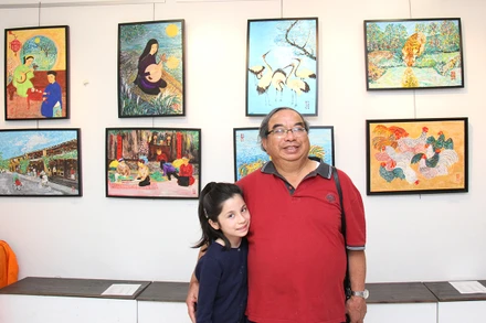 Họa sĩ Phạm Trọng Chánh hy vọng các tác phẩm của ông sẽ góp phần giới thiệu thêm về lịch sử, đất nước con người Việt Nam tới công chúng ở Pháp.