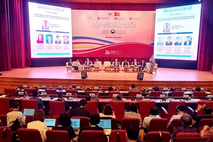 Quang cảnh Hội nghị “Gặp gỡ Hàn Quốc 2022” tại Bình Định. (Ảnh: CÁT HÙNG)