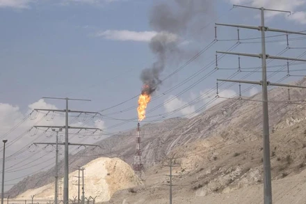 Mỏ khí đốt South Pars tại Asalouyeh, Iran. (Ảnh: Reuters)