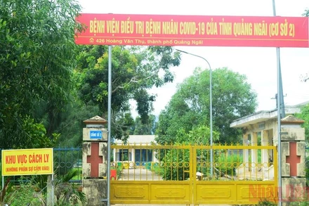 Kể từ ngày 8/5, Bệnh viện điều trị bệnh nhân Covid-19 của tỉnh Quảng Ngãi (cơ sở 2) chỉ còn 30 giường bệnh điều trị bệnh nhân Covid-19.