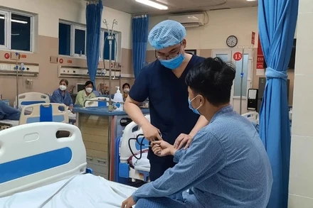 Bệnh nhân điều trị tại Bệnh viện Thanh Nhàn.