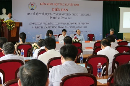 Diễn đàn kinh tế tập thể, hợp tác xã khu vực miền trung-Tây Nguyên năm 2022.