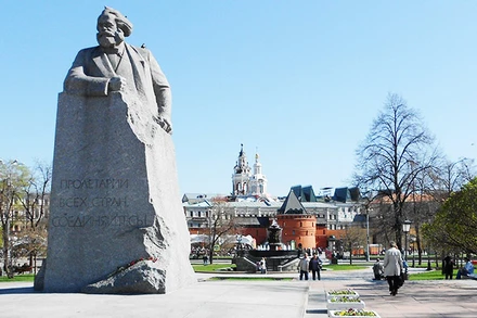 Tượng đài Karl Marx tại Thủ đô Moscow của Nga. Ảnh: GETTY