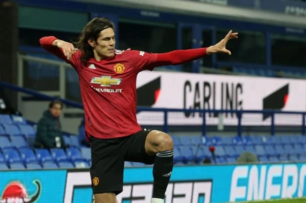 Edinson Cavani đã ghi 3 bàn ở Premier League chỉ với 11 cú sút và 210 phút thi đấu. (Nguồn: Getty Images)