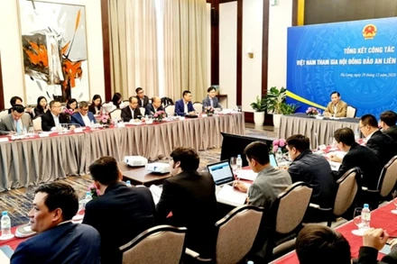 Quang cảnh hội nghị tổng kết công tác HĐBA LHQ năm 2020.