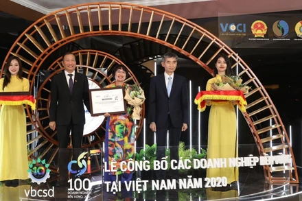Vinh danh top 100 doanh nghiệp phát triển bền vững.