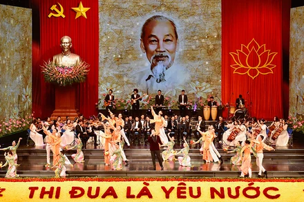 Lễ khai mạc Đại hội thi đua yêu nước toàn quốc lần thứ X. Ảnh: VGP/Nhật Bắc