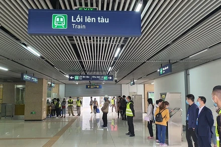 Ga Văn Quán, nơi tổ chức diễn tập.