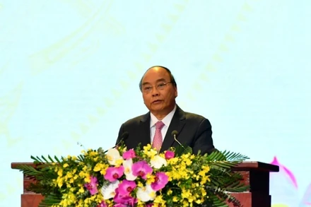 Thủ tướng Nguyễn Xuân Phúc phát biểu ý kiến chỉ đạo đại hội.