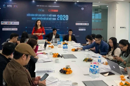 Họp báo trước thềm Diễn đàn Cấp cao CNTT-TT Việt Nam - Ngày Chuyển đổi số Việt Nam 2020 chiều 8-12.