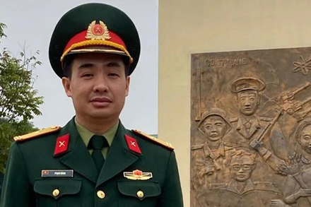 Bạn Phạm Hùng (Ban Khảo thí và Đảm bảo chất lượng giáo dục đào tạo, Trường Sĩ quan Pháo binh - Xã Thanh Mỹ, thị xã Sơn Tây, TP Hà Nội), người đoạt giải Nhất tuần thứ 15 cuộc thi trắc nghiệm “Chung tay vì an toàn giao thông” trên mạng VCNet. (Ảnh: NVCC) 