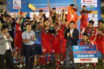 Đội Viettel lần đầu tiên vô địch U21 quốc gia.