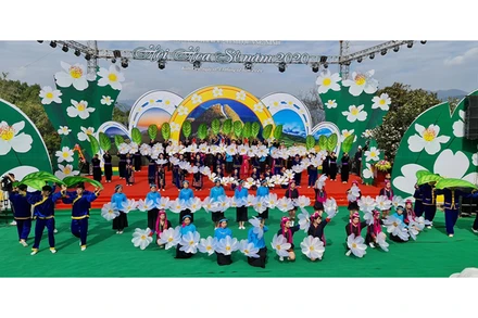 Chương trình nghệ thuật đặc sắc trong lễ khai Hội hoa Sở Bình Liêu năm 2020.