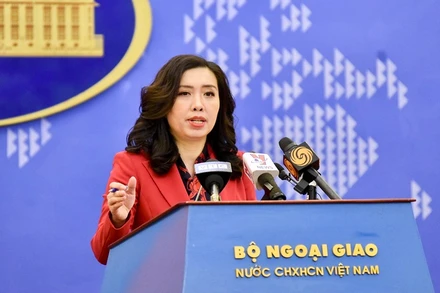 Người phát ngôn Bộ Ngoại giao Lê Thị Thu Hằng. (Ảnh: BỘ NGOẠI GIAO VIỆT NAM).