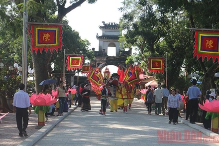 Đền Trần Thương, xã Trần Hưng Đạo, huyện Lý Nhân, tỉnh Hà Nam. (Ảnh: NDĐT)