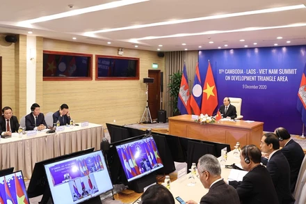 Thủ tướng Chính phủ Nguyễn Xuân Phúc phát biểu tại Hội nghị. (Ảnh: Bộ Ngoại giao Việt Nam) 