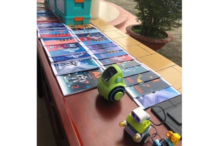 Gian hàng giới thiệu AI-Robotics.