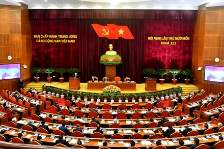 Toàn cảnh khai mạc Hội nghị lần thứ 14 Ban Chấp hành T.Ư Đảng khóa XII.