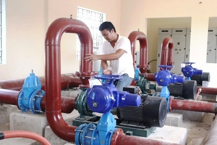 Trạm cấp nước sạch tại huyện Chương Mỹ. 