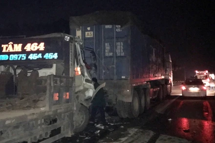 Hiện trường vụ tai nạn.