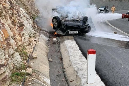 Hiện trường vụ tai nạn. Ảnh nguồn Internet