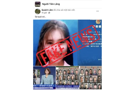 Tin giả về người Việt Nam lây nhiễm HIV từ du học sinh trên mạng xã hội.