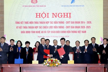 Nghệ An và VNPT ký thỏa thuận hợp tác chiến lược giai đoạn 2020-2025