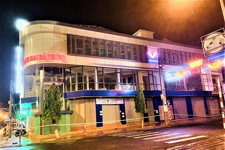 Nhà sách Hai Bà Trưng nằm ở trung tâm TP Buôn Ma Thuột bị phong tỏa để phòng, chống dịch.