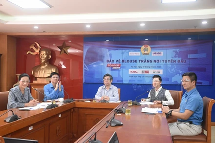 Chương trình tọa đàm “Bảo vệ Blouse trắng nơi tuyến đầu”.