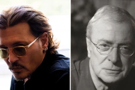 Hai diễn viên Johny Depp và Michael Caien.(Ảnh: Variety)
