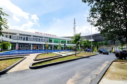 Khu điều trị bệnh nhân Covid-19 tại Trung tâm Y tế huyện Bắc Tân Uyên (Bình Dương). 