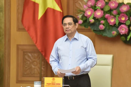 Thủ tướng Phạm Minh Chính phát biểu tại Hội nghị. (Ảnh: TRẦN HẢI)