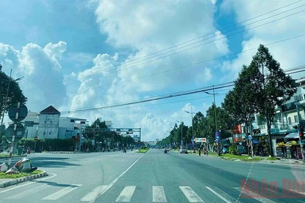 TP Cần Thơ thực hiện giãn cách xã hội trong tháng 7/2021 (Ảnh: Quốc Dũng).