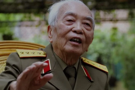 Đại tướng Võ Nguyên Giáp. (Ảnh: NGUYỄN ĐÌNH TOÁN/TTXVN)