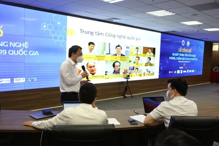 Lễ ra mắt Trung tâm Công nghệ phòng, chống dịch Covid-19 quốc gia ngày 8/8.