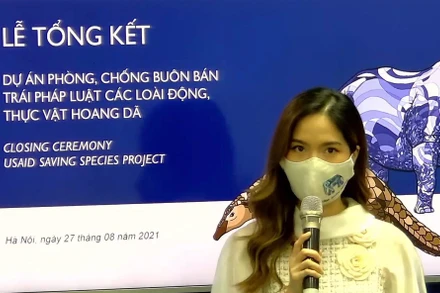 Lễ tổng kết dự án Phòng, chống buôn bán trái pháp luật các loài động, thực vật hoang dã.
