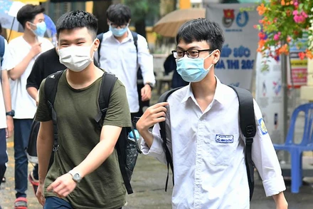 Thí sinh tại Kỳ thi tốt nghiệp 2021. Ảnh: THUỶ NGUYÊN