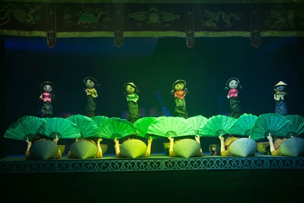 Chương trình "Đồng vọng rối Việt" của Nhà hát Múa rối Việt Nam. (Ảnh: Nhà hát Múa rối Việt Nam)