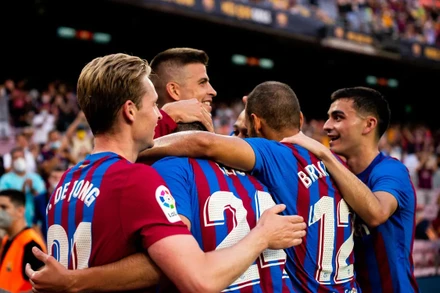 Barca có khởi đầu hoàn hảo cho mùa bóng mới khi không còn Messi trong đội hình. (Ảnh: FC Barcelona)