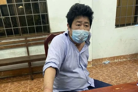 Đối tượng Cao Văn Lĩnh tại Cơ quan Cảnh sát điều tra Công an TP Vũng Tàu (Bà Rịa-Vũng Tàu).