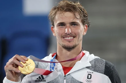 Alexander Zverev giành HCV Olympic Tokyo. (Ảnh: Getty)