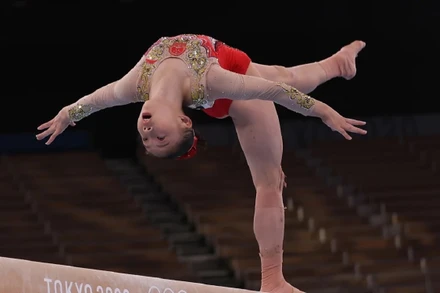 Thể dục dụng cụ đem về hai huy chương vàng cho đoàn Trung Quốc trong ngày 3/8. Hôm nay cũng là ngày kết thúc các nội dung thi đấu của thể dục dụng cụ nữ tại Olympic Tokyo 2020. (Ảnh: Getty Images)