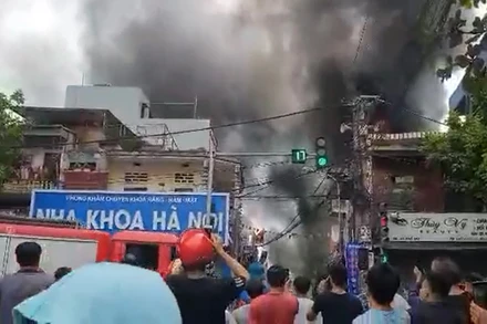 Hiện trường vụ cháy.