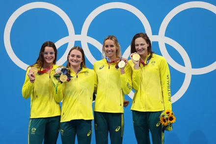 Các cô gái Australia đã giành tới tám trong tổng số chín huy chương vàng bơi lội mà đội tuyển nước này giành được tại Olympic Tokyo 2020. (Ảnh: Tokyo 2020)